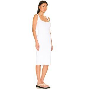 NWT Cotton Citizen The Verona Ribbed Midi Dress in white Size XS